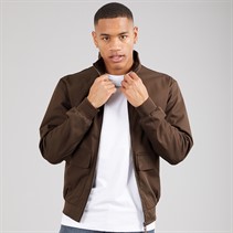 Brave Soul Mens Whitlock Bomber Jacket Mocha