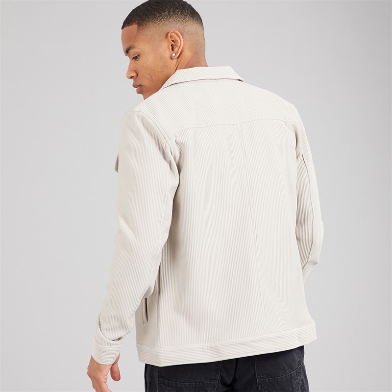 Brave Soul Mens Salcombe Jacket Light Stone