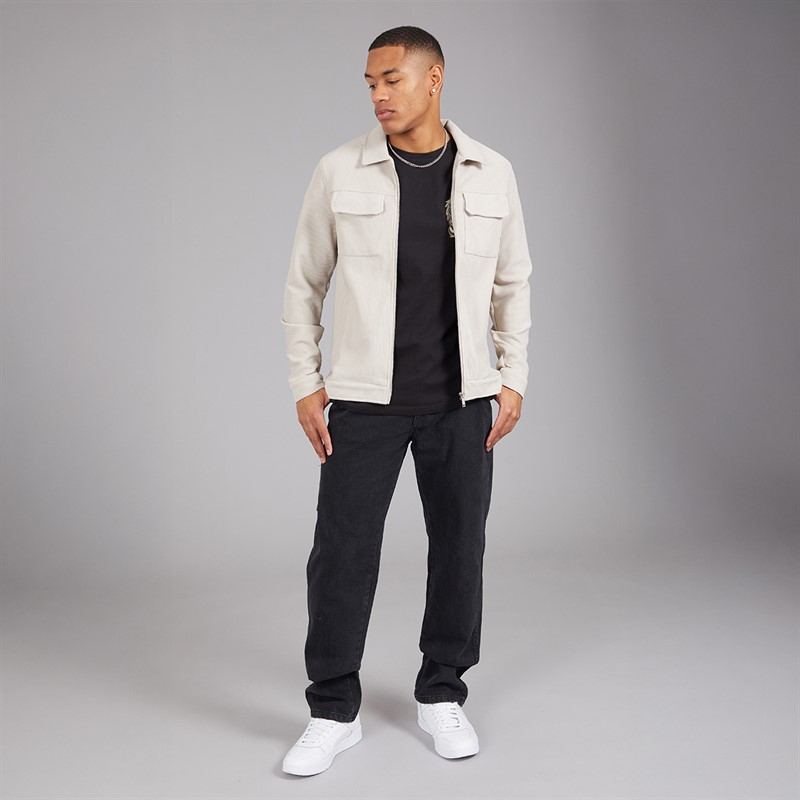 Brave Soul Mens Salcombe Jacket Light Stone