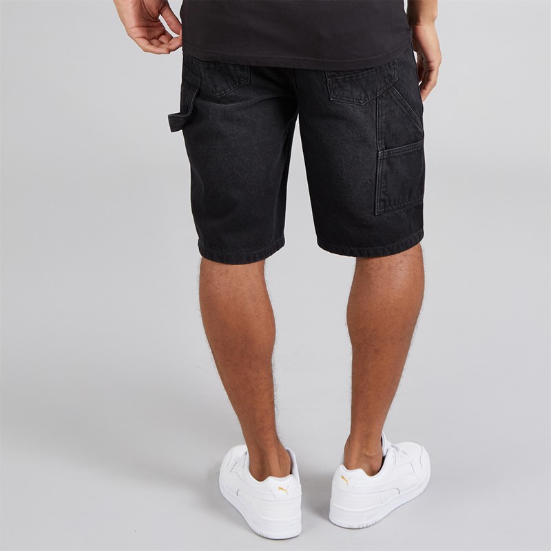 Brave Soul Mens Joiner Loose Fit Carpenter Shorts Charc