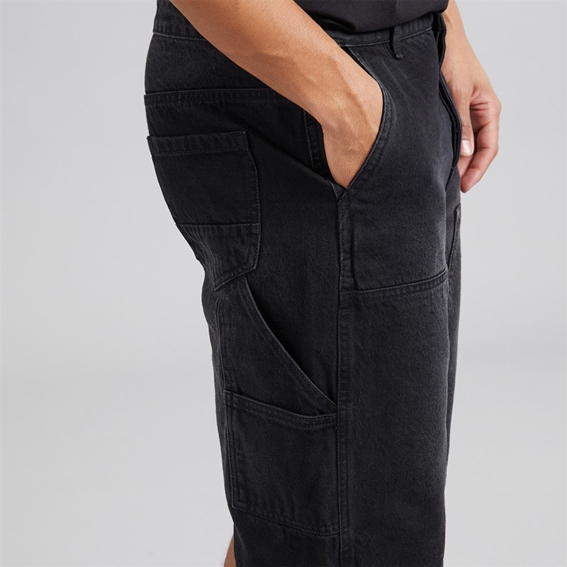 Brave Soul Mens Joiner Loose Fit Carpenter Shorts Charc