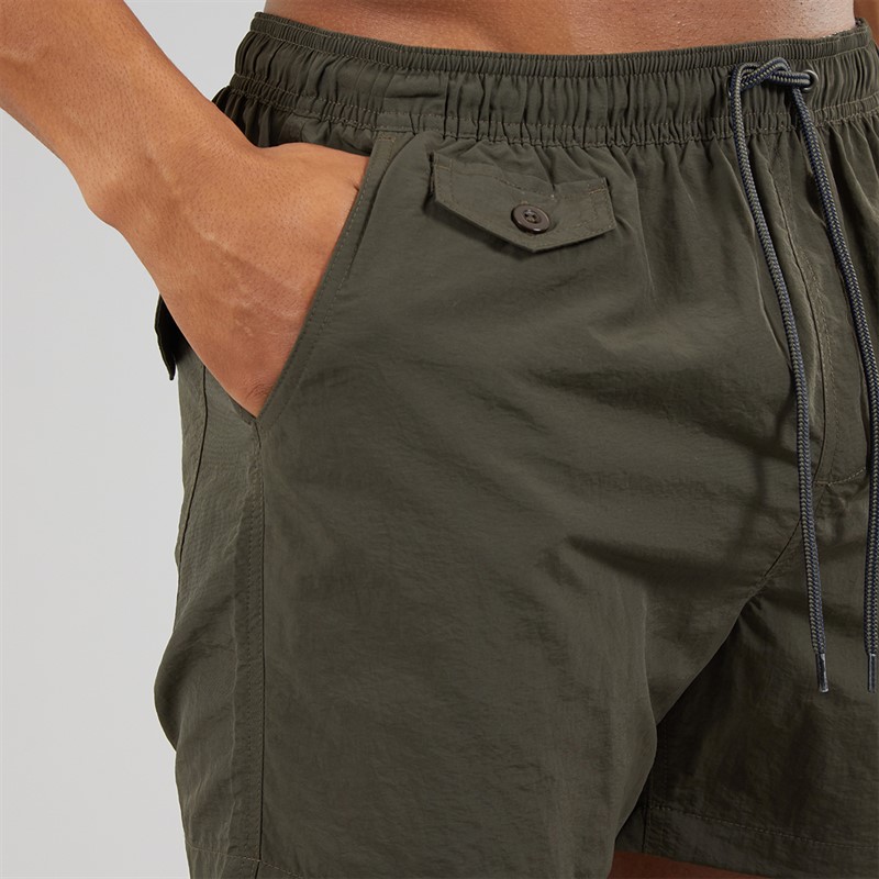 Brave Soul Mens Pier Swim Shorts Khaki