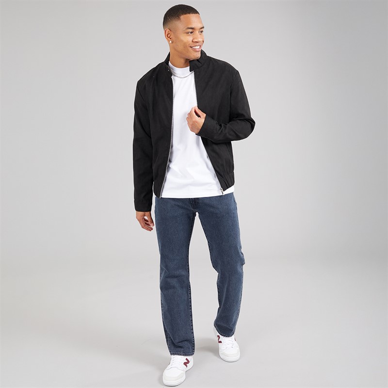 Brave Soul Mens Zev Bomber Jacket Black