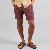 Brave Soul Mens Hansen Chino Shorts Plum
