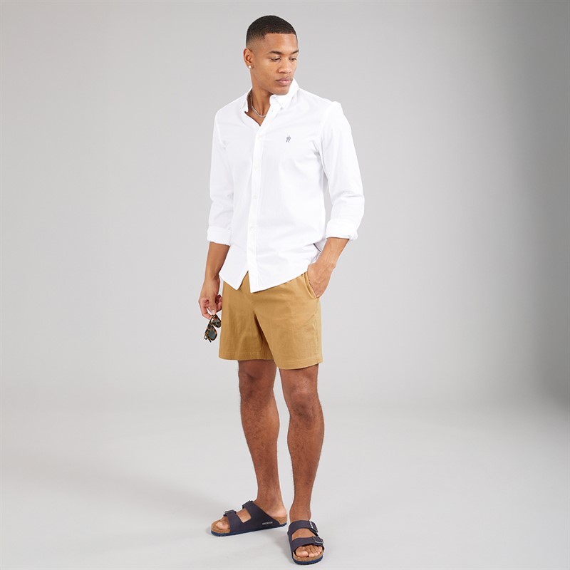 Brave Soul Mens Eubank Shorts Stone