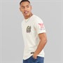 Brave Soul Mens Kruger T-Shirt Plaster/Multi Colour Print