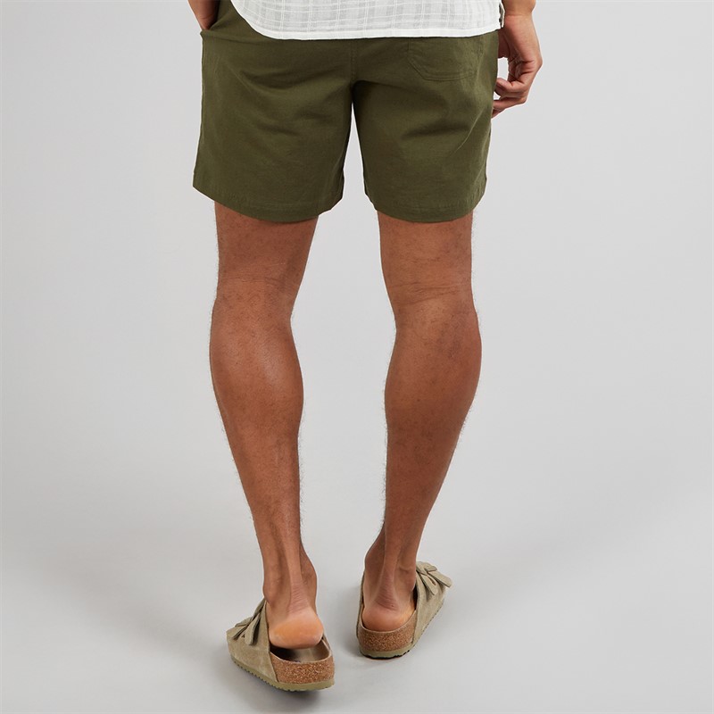 Brave Soul Mens Eubank Shorts Khaki