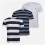 Brave Soul Mens Energy Three Pack T-Shirts Multi