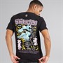 Brave Soul Mens Mura T-Shirt Jet Black/Multi Colour Print