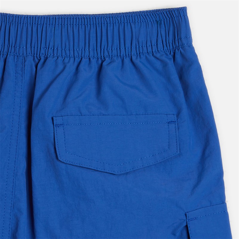 Brave Soul Boys Two Pack Swim Shorts Blue/Blue Camo Blue + Blue Camo