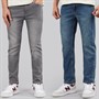 Brave Soul Boys Two Pack Denim Jeans Mid Blue/Grey Mid Blue / Grey