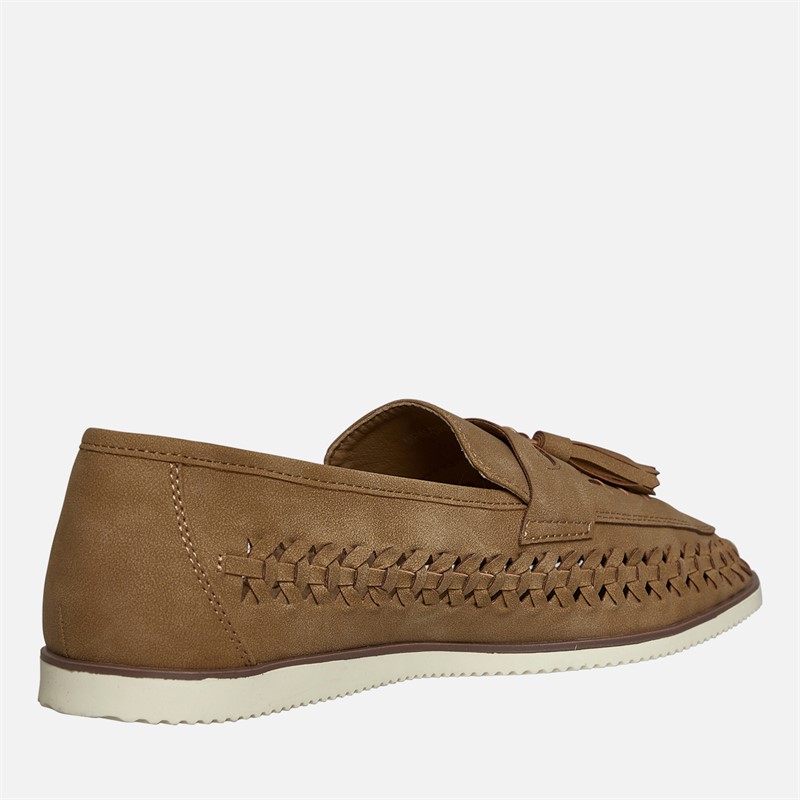 Brave Soul Mens Drift Loafers Sand