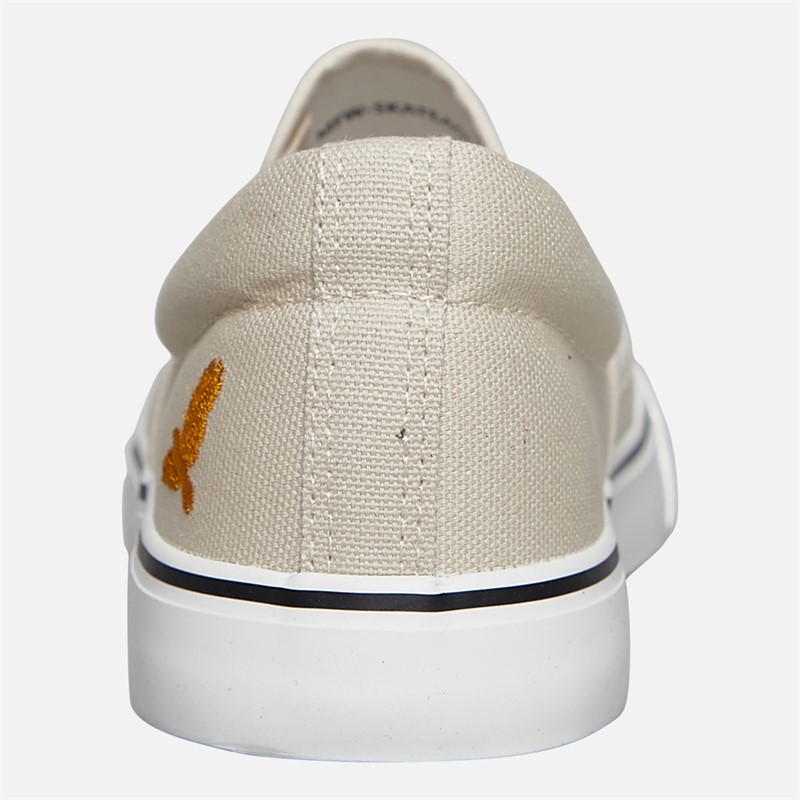 Brave Soul Mens Skate Eagle Slip On Canvas Pumps Stone