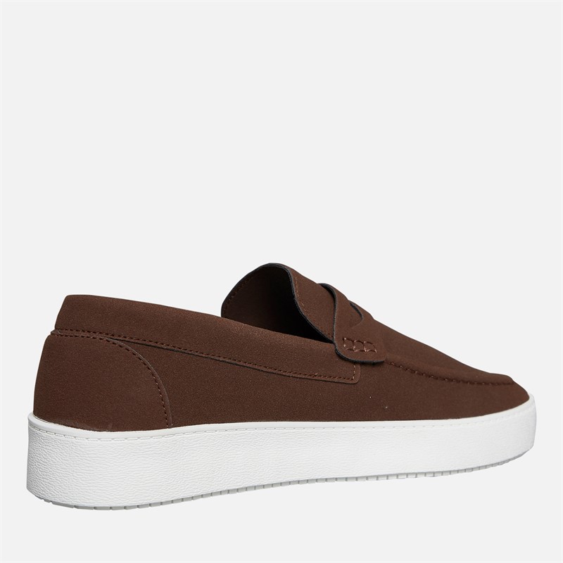 Brave Soul Mens Lisbon Loafers Brown