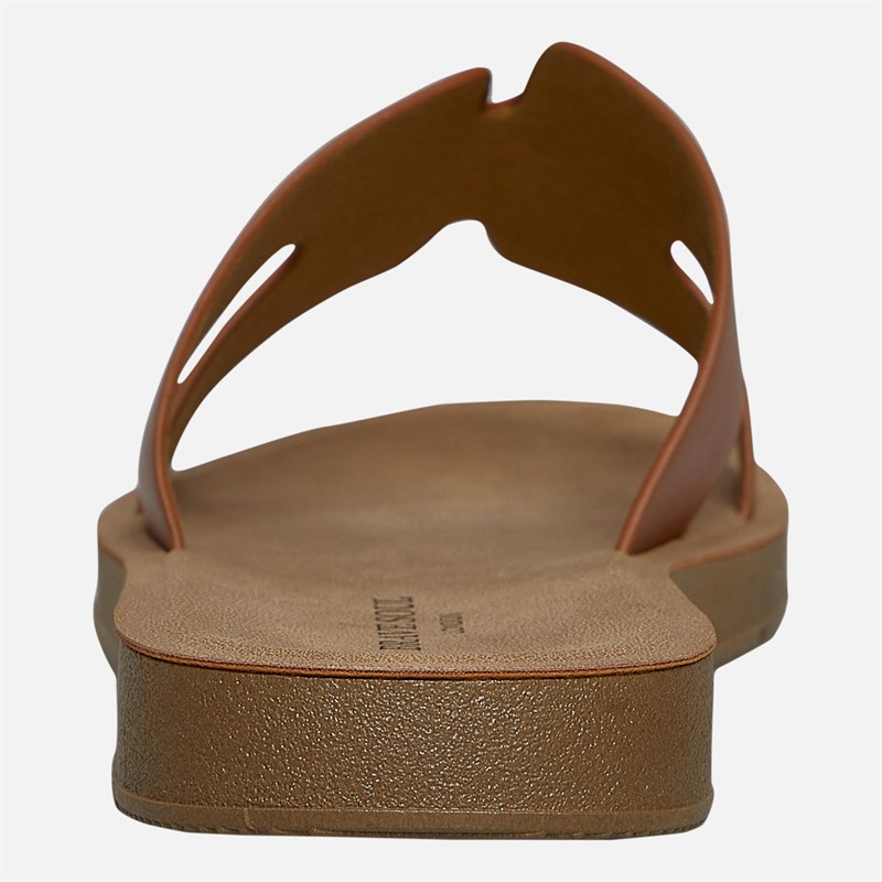 Brave Soul Womens Tina Sandals Tan