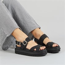 Brave Soul Sandales à brides cheville Debbie Femme Noir