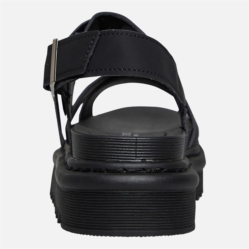 Brave Soul Sandales à brides cheville Debbie Femme Noir