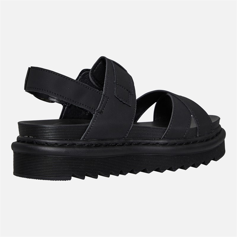 Brave Soul Sandales à brides cheville Debbie Femme Noir