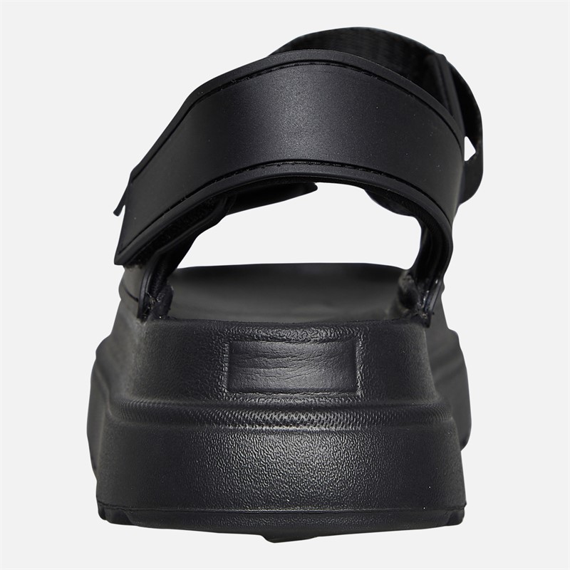 Brave Soul Womens Chunky Ankle Strap Sandals Black