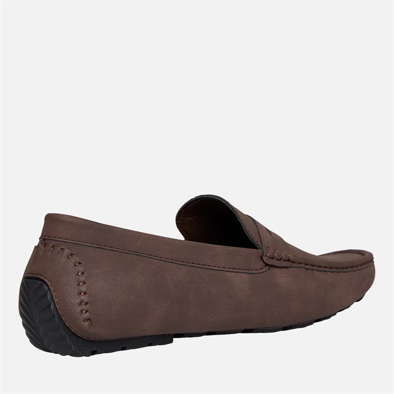 Brave Soul Mens Web Loafers Tan