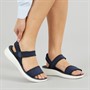 Brave Soul Womens Nova Ankle Strap Sandals Navy