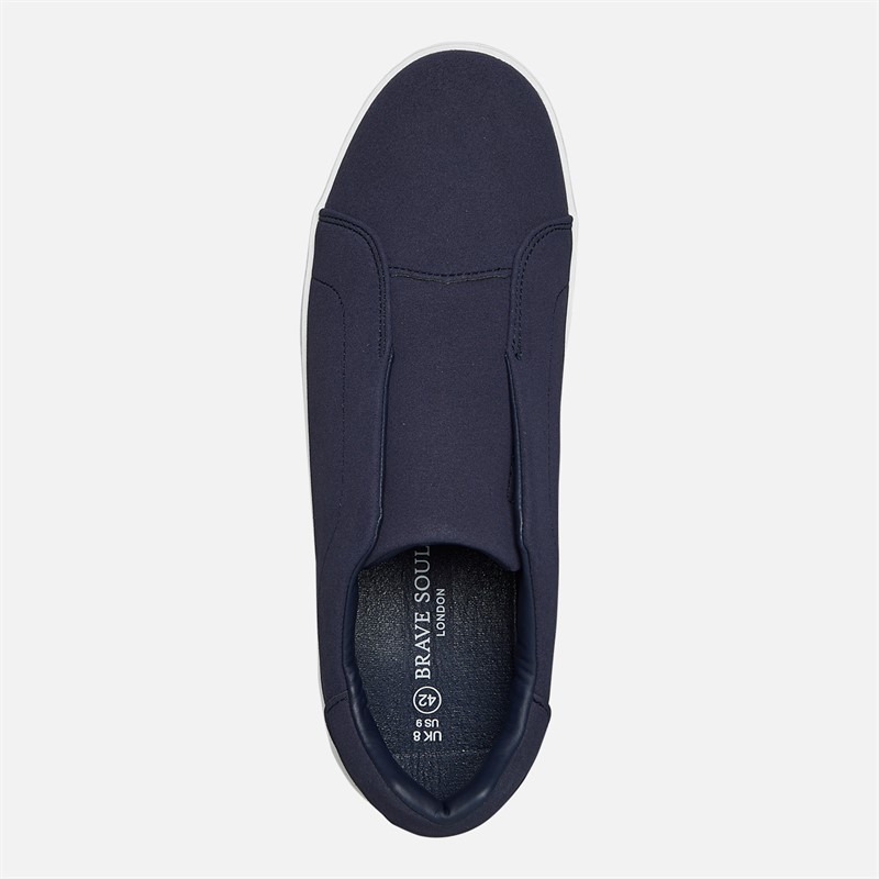 Brave Soul Mens Geneva Trainers Navy