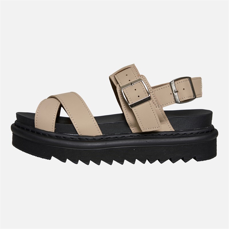 Brave Soul Sandales à brides cheville Debbie Femme Sand Taupe