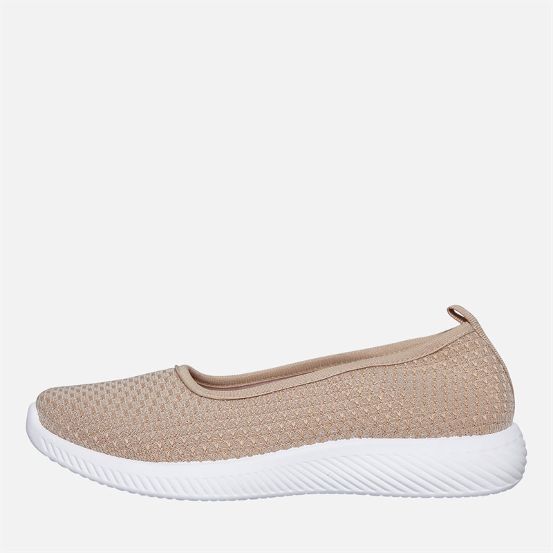 Brave Soul Womens Cali Slip On Shoes Nude