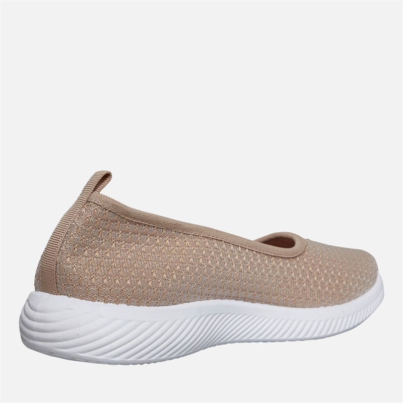 Brave Soul Womens Cali Slip On Shoes Nude
