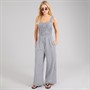 Brave Soul Womens Gingham Jumpsuit Black/White Gingham