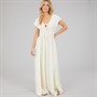Brave Soul Womens Lewis Jersey Midi Dress Cream