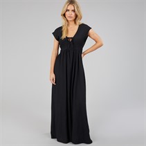 Brave Soul Womens Lewis Jersey Midi Dress Black