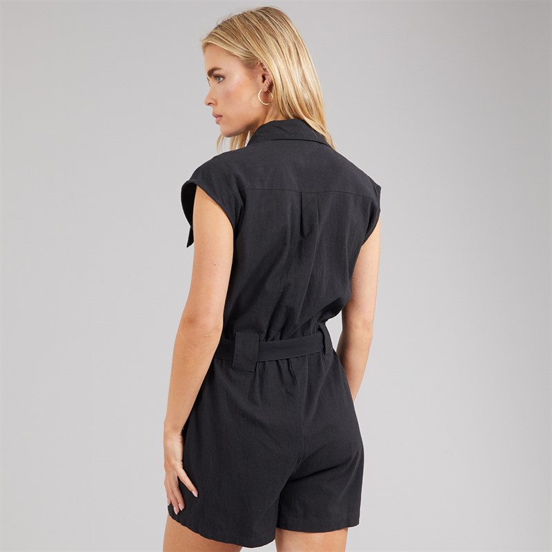 Brave Soul Womens Cora Playsuit Black