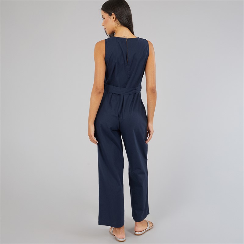 Brave Soul Womens Ottile Jumpsuit Navy