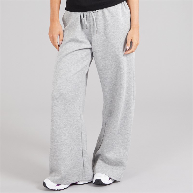 Brave Soul Womens Todd Draw String Joggers Grey Marl