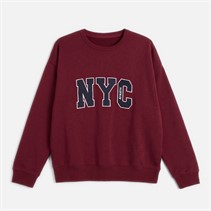 Brave Soul Womens Arlo Sweatshirt Burgundy/Navy Burgundy/Yellow