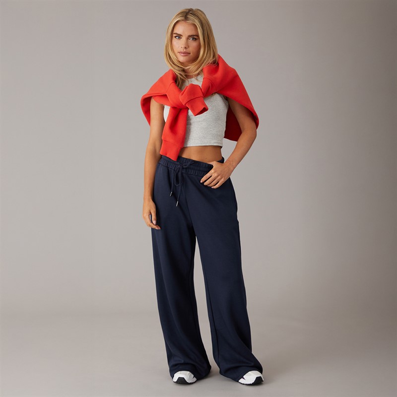 Brave Soul Womens Todd Draw String Joggers Dark Navy