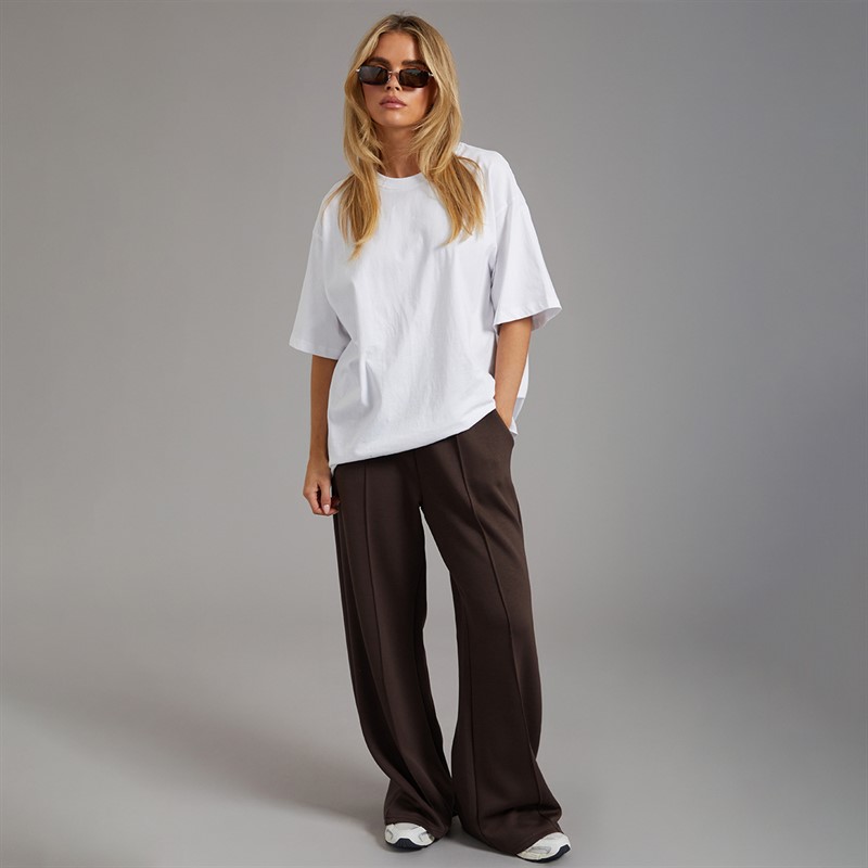 Brave Soul Womens Julie Scuba Jogger Bitter Chocolate