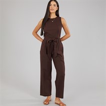 Brave Soul Womens Ottile Jumpsuit Chocolate