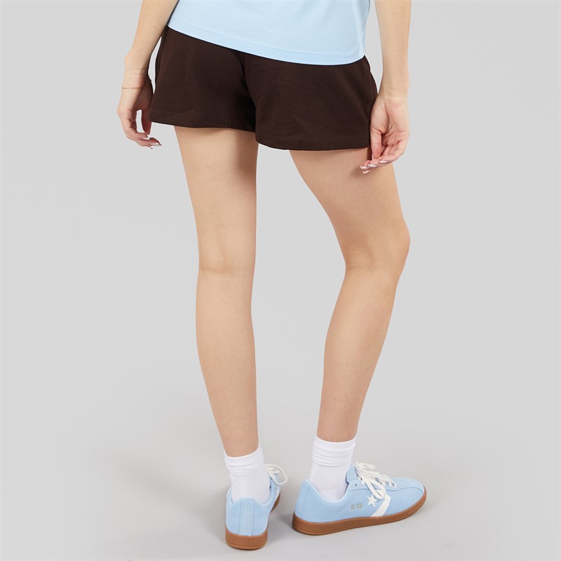 Brave Soul Womens Fraser Drawstring Shorts Chocolate/Blue