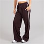 Brave Soul Womens Noelle Stripe Joggers Chocolate/Cream
