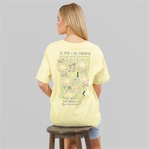 Brave Soul Womens Toutou Graphic T-Shirt Yellow