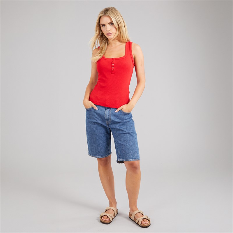 Brave Soul Womens Leonie Vest Red