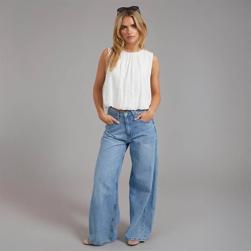 Brave Soul Womens Joanna Vest White