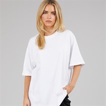 Brave Soul Womens Ascot Oversized T-Shirt White