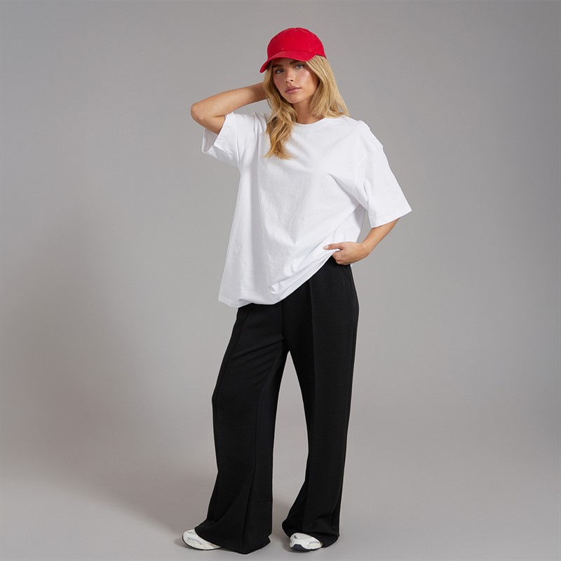 Brave Soul Womens Ascot Oversized T-Shirt White