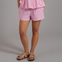 Brave Soul Womens Bella Mini Shorts Pink/White