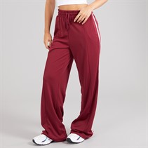 Brave Soul Womens Noelle Stripe Joggers Burgundy/Pink