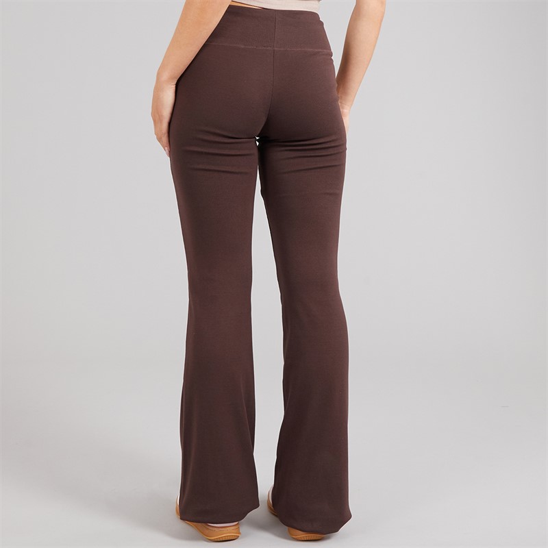 Brave Soul Womens Jane Yoga Pants Chocolate