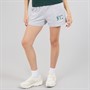 Brave Soul Womens Fraser Drawstring Shorts Grey Marl/Green